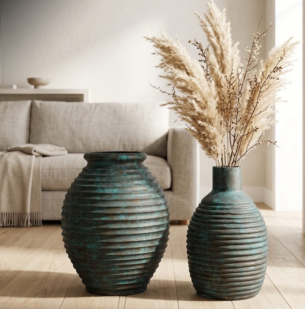 Azure Patina Vase